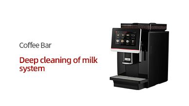 Coffee Bar Deep cleaning of milk system