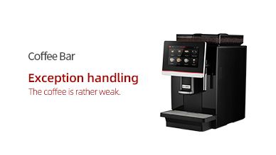 Coffee Bar Exception handling 